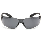 Pyramex – Lunettes de protection Itek, gris, antibuée H2X, 12/paquet-Embouts en caoutchouc doux à double injection antidérapants pour un confort accru.
