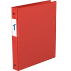 Davis Group - Reliure Essential, anneaux ronds de 1 po, rouge-Reliure à 3 anneaux à prix économique, rouge, anneaux ronds de 1 po, capacité de 200 feuilles