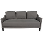 Flash Furniture - Canapé capitonné Asti, gris foncé-Style contemporain