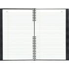 Blueline - Registre AccountPro de série A790, 200 pages-Reliure à spirale double avec couverture noire rigide   