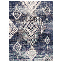 eCarpetGallery Tapis Morocco Mosaique Blue 8'0" x 10'0"-Rectangle