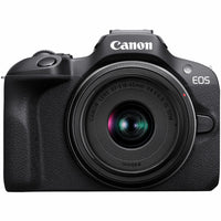 Canon - EOS R100 Caméra sans miroir avec objectif 18-45 mm-La caméra est équipée d'un capteur d'image CMOS (APS-C) de 24,1 millions de pixels et d'un processeur d'images DIGIC 8