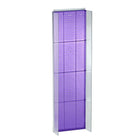 Azar Displays – Présentoir Powerwing à panneau perforé, 60 x 16,75 po, violet (700356-PUR)-En panneau perforé