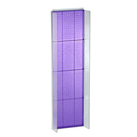Azar Displays – Présentoir Powerwing à panneau perforé, 60 x 16,75 po, violet (700356-PUR)-En panneau perforé