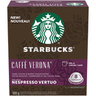 Nespresso - Starbucks Vertuo Caffè Verona - Paquet de 8-Grains de café 100 % arabica