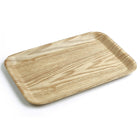 Cathay Importers Bentwood plateau rectangulaire, 9.5 ” L x 5.75” P x 0,4” H, ensemble de 4-Simple, design attrayant en finition marron clair