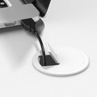 Bush Business Furniture - Bureau d'ordinateur 60 po l Studio A - blanc/blanc-Le grand bureau est fini sur tous les côtes afin d'être superbe, quelle que soit son orientation dans votre maison ou votre bureau