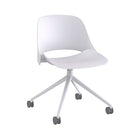 Humanscale - Chaise de bureau Trea avec roulettes - Blanche-La chaise Trea est constituée d’un solide mécanisme innovant à 12 degrés d’inclinaison. Son design modulaire global facilite l’interchangeabilité et l’entretien de chacune de ses pièces et réduit ainsi son impact sur l’environnement.