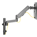 Uplite Support de Bureau Pour Moniteur Avec Bras Ajustables et Articulés, Pour 1 Ecran de 17"- 32"-Articulation complète - Le bras réglable offre une inclinaison de 70-degré, une rotation de 180-degré, une rotation de 360-degré