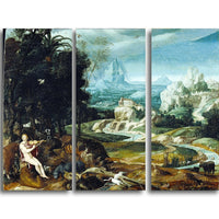 Designart – Toile imprimée, Paysage avec Orphée, Nicolas Poussin (PT5024-3P)-Impression