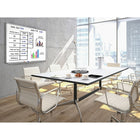 Tableau blanc fantôme magnétique mural Luxor, 48 po x 36 po-Inclut deux rouleaux de ruban noir pour tableau blanc pour créer des graphiques et des colonnes