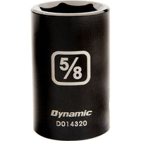 Dynamic Tools – Douille pour clé à choc, 6 pans SAE, longueur standard de 1/2 po, à prise de 1 1/4 po-Taille : 1 1/4 po