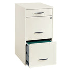Office Designs – Armoire de rangement verticale de 18 po de profondeur, 3 tiroirs, blanc perle-Deux tiroirs inférieurs comportent des rails pour accueillir les classeurs à dossier suspendu de format lettre