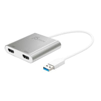 J5Create Adaptateur USB 3.0 à Double HDMI multi-moniteur-Adaptateur USB 3.0 Type-A male à double HDMI multi moniteur