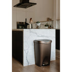 Umbra ââ‚¬â€œ Poubelle à pédale Brim, 50 L, bronze-13 x 17 x 25,5 po