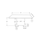 Monarch Specialties - 1090 Table A Manger - 35 po X 60 po /Blanc Lustre-66