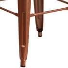 Tabouret de bar sans dossier de 30 po, intérieur/extérieur, cuivré (ET-BT3503-30-POC-GG)-Capacité de poids de 500 lb