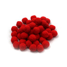 Charles Leonard – Pompons à poils doux pour art, rouge, 1 po, 600/paquet (CHL69530)-Balles velues pompons parfaites pour des poupées et des décorations