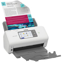 Brother - ADS-4700W Scanner de bureau professionnel pour les entreprises et les groupes de travail-Numerisation recto verso en un seul passage jusqu'à 40 ppm.