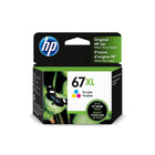 Cartouche d'encre d'origine HP 67XL trois couleurs-Cyan, magenta, jaune