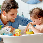 LEGO DUPLO - Mon premier jouet de bain : le train flottant des animaux - 14 pièces-Amusement et développement : les tout-petits assemblent deux briques pour construire chaque animal, puis les placent dans les anneauxflottants