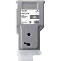 Canon – Réservoir d'encre grise PFI-206 (300 ml) pour IPF 6400 / 6450-Gris
