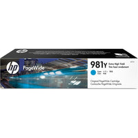 HP - Cartouche PageWide originale 981Y, très haut rendement, cyan (L0R13A)-Cyan