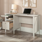 Sauder - La Collection Larkin Ledge Bureau - Finition Glacier Oak-Surface d'ecriture coulissante avec glissieres metalliques et butees de securite.