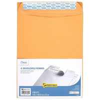 Mead - Enveloppes épaisses « Press it-Seal it », 10 po x 13 po, kraft, paquet de 24 (MEA76082)-Enveloppes « Press it-Seal it »
