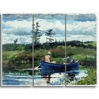 Designart – Toile imprimée, Le bateau bleu, Winslow Homer (PT5021-3P)-Impression