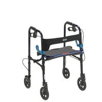 Drive Medical - Déambulateur Clever-Lite, bleu flamme, pour adulte, roulettes de 8 pouces-Bleu flamme, aluminium