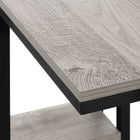Monarch Specialties - 3671 Table D'Appoint - 25 po H/Gris/Metal Noir-10
