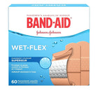 BAND-AID Brand® - Pansements AQUAFLEX®, formats assortis, paq. 60-Protection en mousse coussinée  