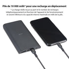 NXT Technologies - Chargeur USB de 10 000 mAh de - noir-6,31 po L x 4 po l x 1,25 po H