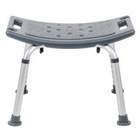 Flash Furniture Chaise De Bain Et Douche Réglable série HERCULES-Gris (DCHY3410LGRY)-Chaise de douche de qualité médicale