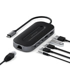 Satechi - Adaptateur multiport USB-4 avec Ethernet 2,5 G - Gris sidéral-2,5 fois plus rapide que le Gigabit Ethernet 1 Gbps et rétrocompatible avec 10/100/1000 Mbps