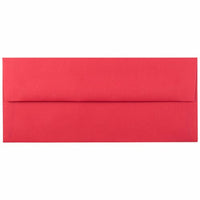 JAM Paper #10 Enveloppes de couleur professionnelles - 4,125" x 9,5" - Rouge recyclé - Paquet de 50-Couleur : Enveloppes rouges