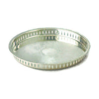 Elegance – Plateau de service Gallery de 15 po, plaqué argent (89560)-Plateau de service