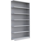 Metalware – Étagère enclenchable RK306, 7 tablettes, 48 x 24 x 88 po, gris pâle-Système de tablettes ajustables offrant un espace de rangement solide, mais économique qui convient à vos besoins