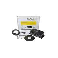 StarTech  Concentrateur adaptateur USB vers 8 ports série DB9 RS232, fixation murale et rails DIN industriels-Les supports de montage mural et les pinces pour rail DIN (incluses) offrent plusieurs possibilités de montage