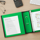 Staples − Reliure de qualité supérieure − 2 po − vert-Les anneaux en D se ferment bien pour permettre aux pages de se tourner facilement.