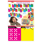 TREND enterprises, Inc. - Ensemble d'apprentissage Animals Count 0-31-Les pièces sont de taille appropriée pour une utilisation à la maison ou en classe