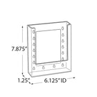 Azar Displays – Porte-brochures suspendu, 7,87 x 6,25 po, 10/paquet (252341)-Porte-document