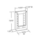 Azar Displays – Porte-brochures modulaire, 9 x 4,12 po, 2/paquet (252331)-Se place sur le comptoir pour les documents imprimés