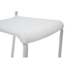 CB Office Tactic Multi-Purpose Armless Stacking Chairs - White - 4 Pack-Dimensions: Dossier (L x H): 14,2 po x 5,1 po