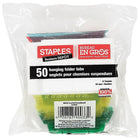 Staples® – Onglets pour chemises suspendues, 2 po, couleurs variées-Couleurs variées