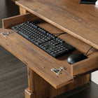 Sauder - Bureau d'ordinateur avec étagère, collection Palladia 420713, chêne vieilli-Dimensions : 56,496 x 59,488 x 23,543 po