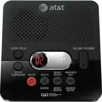 AT&T - Système de répondeur numérique 1740BK-Avec la fonctionnalité Message Guard® qui protège vos messages en cas de panne d'électricité; vous permet d'écouter tous les messages une fois l'électricité revenue