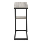 Monarch Specialties - 3671 Table D'Appoint - 25 po H/Gris/Metal Noir-Garantie : 1 an limite pour les pieces