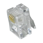 Digiwave – Prise RJ11 4P4C, 0,1 x 0 x 0 (po), incolore, paq./100-Tête de cristal d'une qualité supérieure. Difficile à casser sous pression
